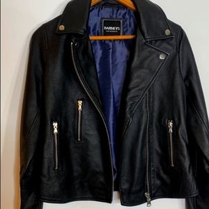 Barney's Size 10 All Real Leather Jacket